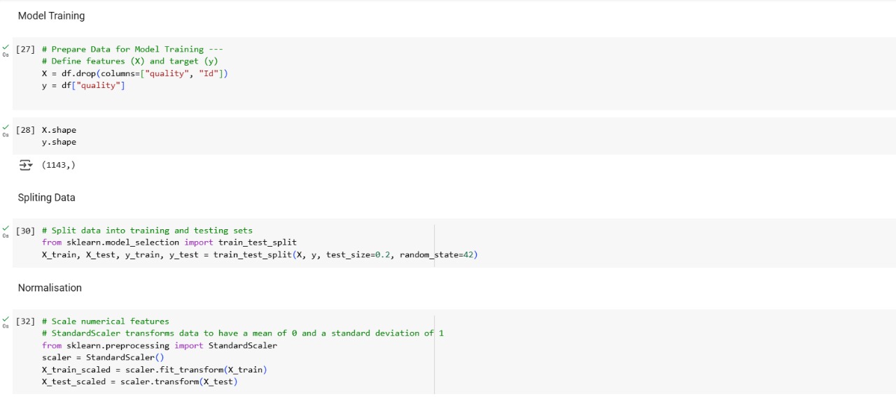 Feature Scaling and Splitting
