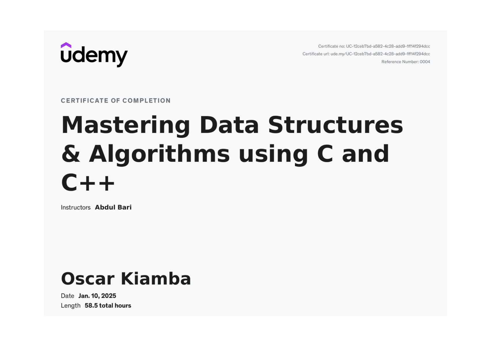 Data Structures & Algorithms